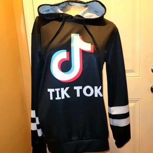 Tic Toc Logo Branded Light Weight Hoodie Size S